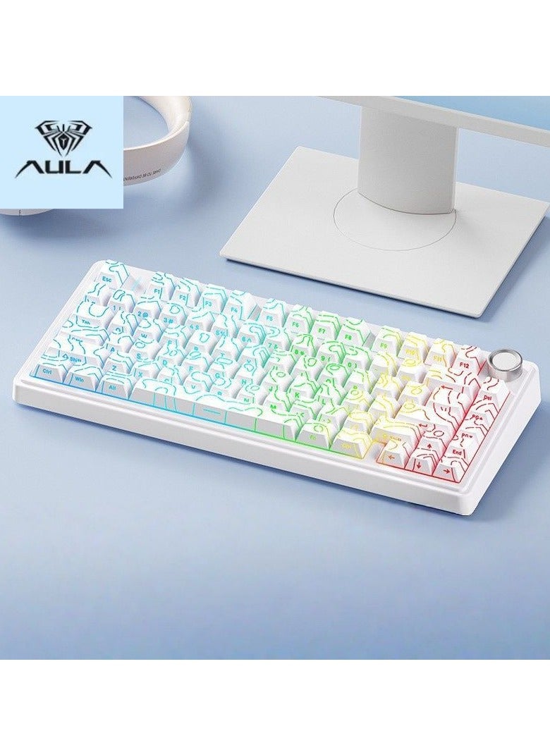 أولا كل قوي F75 ماكس الثالث الاختبار المزيف لوحة المفاتيح الميكانيكية التحكم اللاسلكي - Image 1