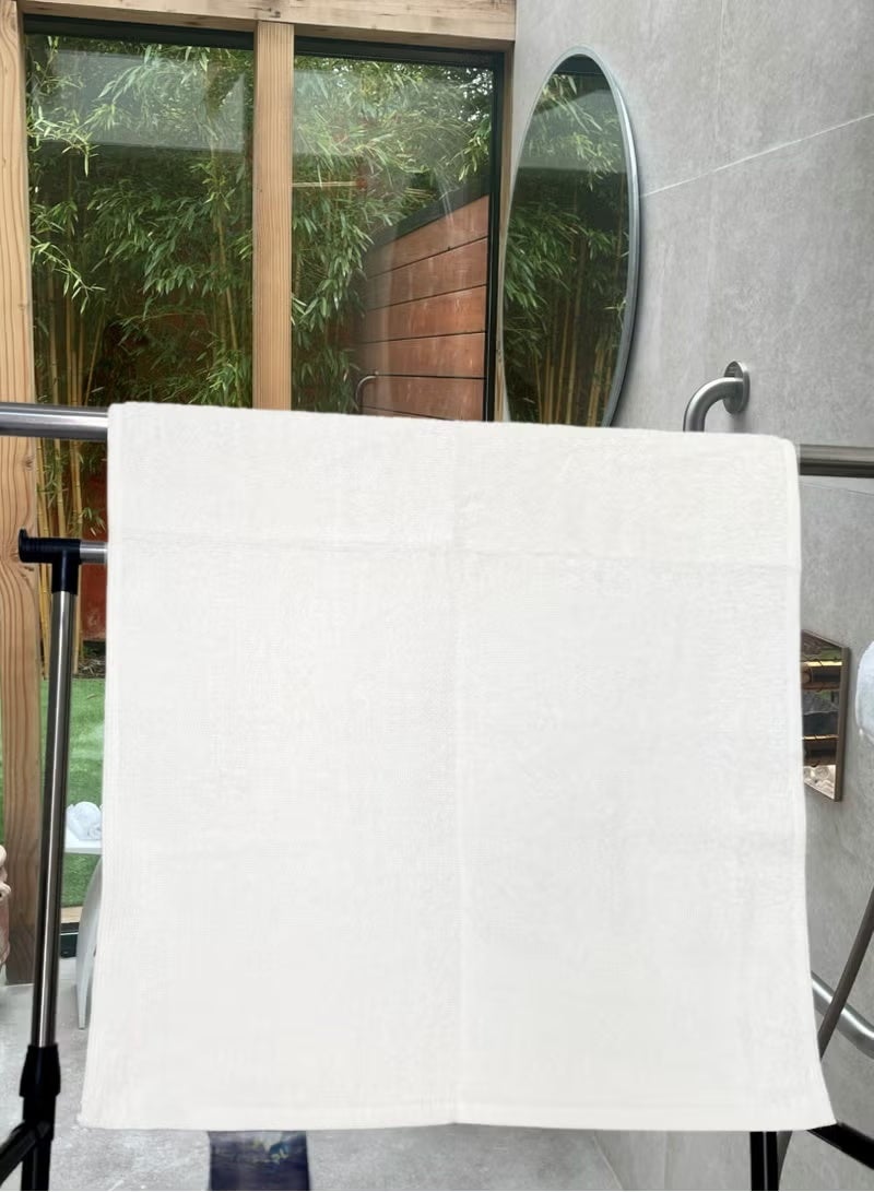 Blueberry Pack of 3 - Hand Towel -100% cotton Medium Size(50x80 cm) Highly Absorbent And Super Durable, Colour - White - Image 3