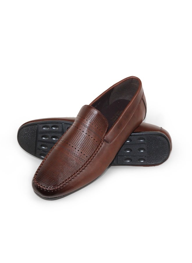 BOTELI Men Loafer Genuine Leather Sole Anti Slip On Driving Formal Leather Shoes  - Image 1