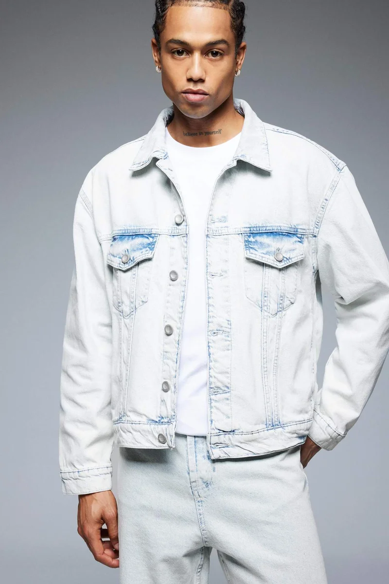 DeFacto Oversize Fit Seasonal Spring Denim Jacket
