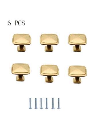 6-Pack Zinc Alloy Cabinet Knob Handles, 32mm Square Drawer Door Cabinet Handles Gold - pzsku/Z59057EA8D4DFF0DE5E76Z/45/_/1700742617/96a34b3e-45c1-46d1-9e42-878fdc1bd760