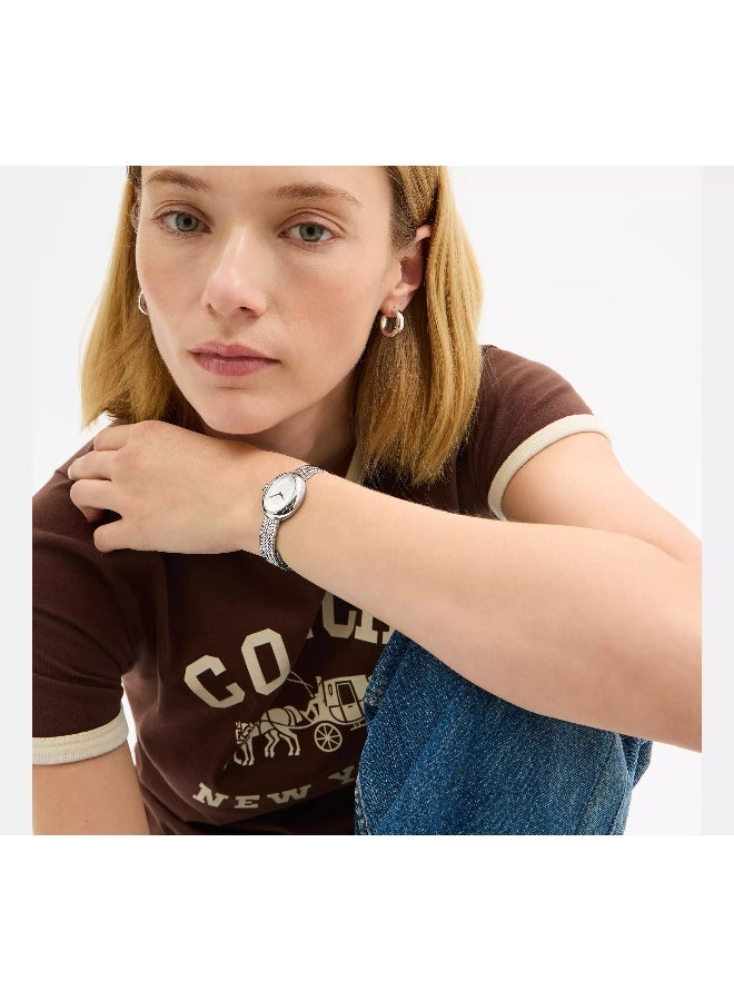 Coach Sammy Women's Quartz Watch with Silver Dial and Stainless Steel Bracelet - 14504566 - Image 4