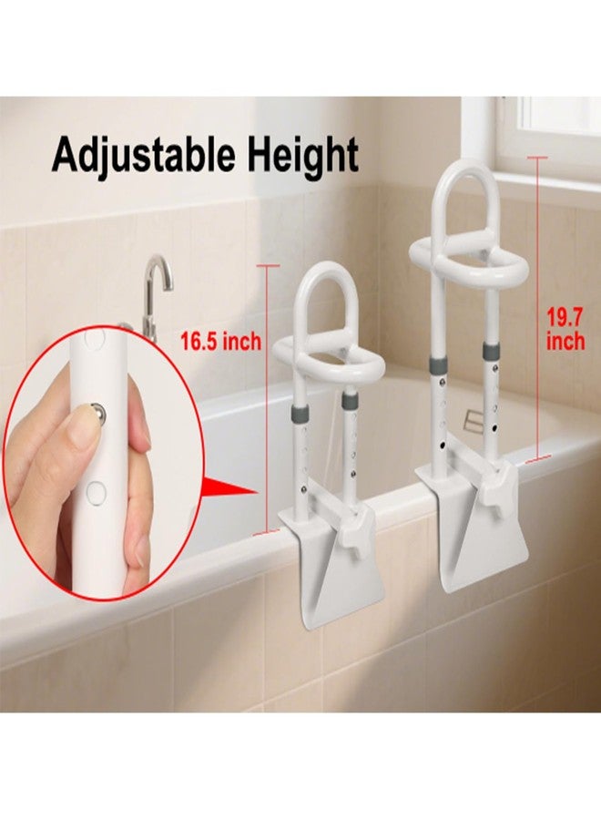YEEGO DIRECT Bathtub Safety Rail, Height Adjustable Shower Bathtub Grab Bars for Seniors, Innovative Triple Grip Bathtub Handles for Seniors, Waterproof Frame, 300 LBS Weight - Image 2