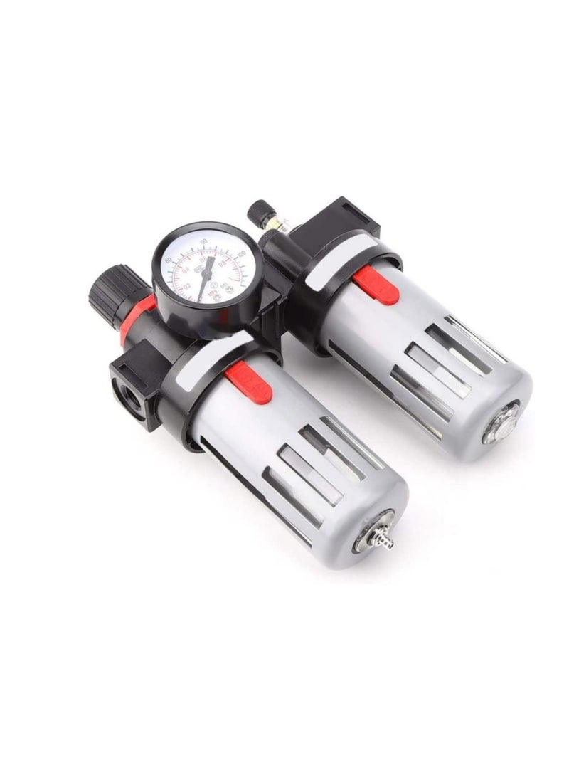 ABBASALI Double Air Compressor Water Separator Filter Regulator Oil  - Image 5