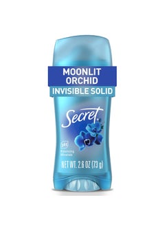Secret Secret Fresh Antiperspirant Deodorant for Women, 72hr Breathable Sweat & Odor Protection, Instant Freshness & Gentle, PH Balancing Minerals, Invisible Solid, Moonlight Orchid Scent, 2.6 oz 