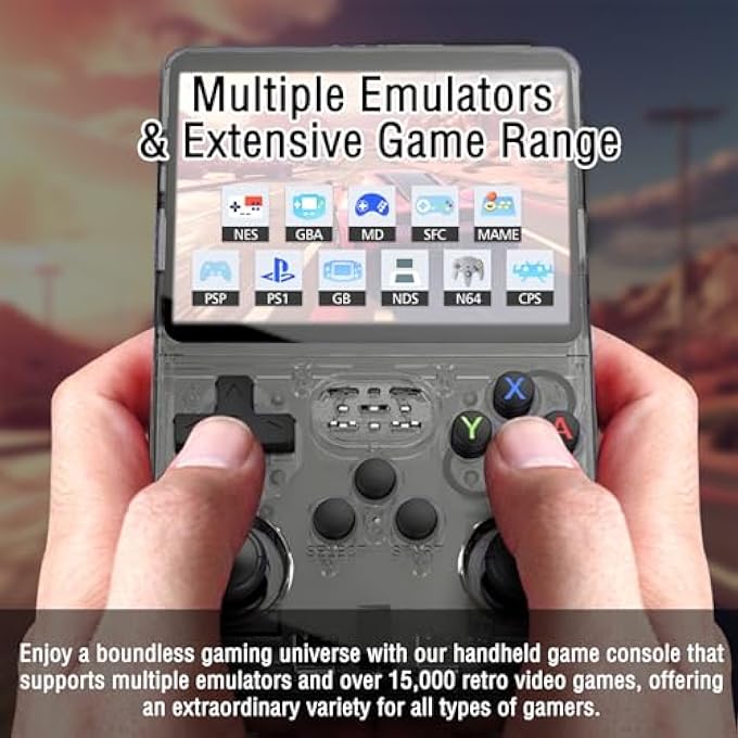 R36S HANDHELD GAME CONSOLE  3.5" IPS SCREEN LINUX SYSTEM RETRO GAME PLAYER WITH 15000+ CLASSIC GAMES 32+64G TF CARD - Image 5
