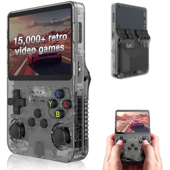 R36S HANDHELD GAME CONSOLE  3.5" IPS SCREEN LINUX SYSTEM RETRO GAME PLAYER WITH 15000+ CLASSIC GAMES 32+64G TF CARD - Image 2