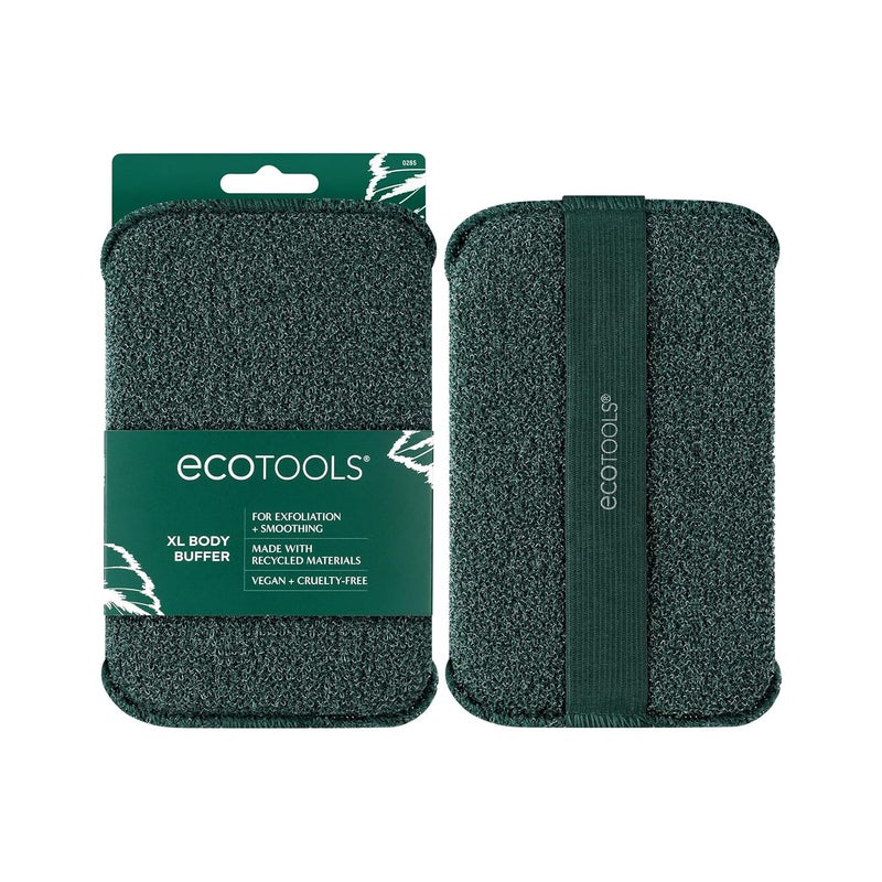 EcoTools XL Body Buffer Exfoliating Body Scrubber Large Sponge for Whole Body Cleansing Quickly Remove Dry Skin EcoFriendly Bath Accessory for Men  Women CrueltyFree 1 Count