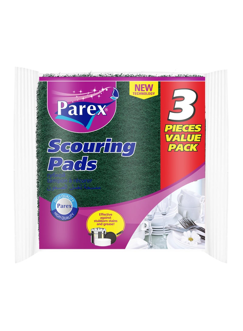 PAREX SCOURER PAD - 3 PIECES VALUE PACK (13*14 CM)