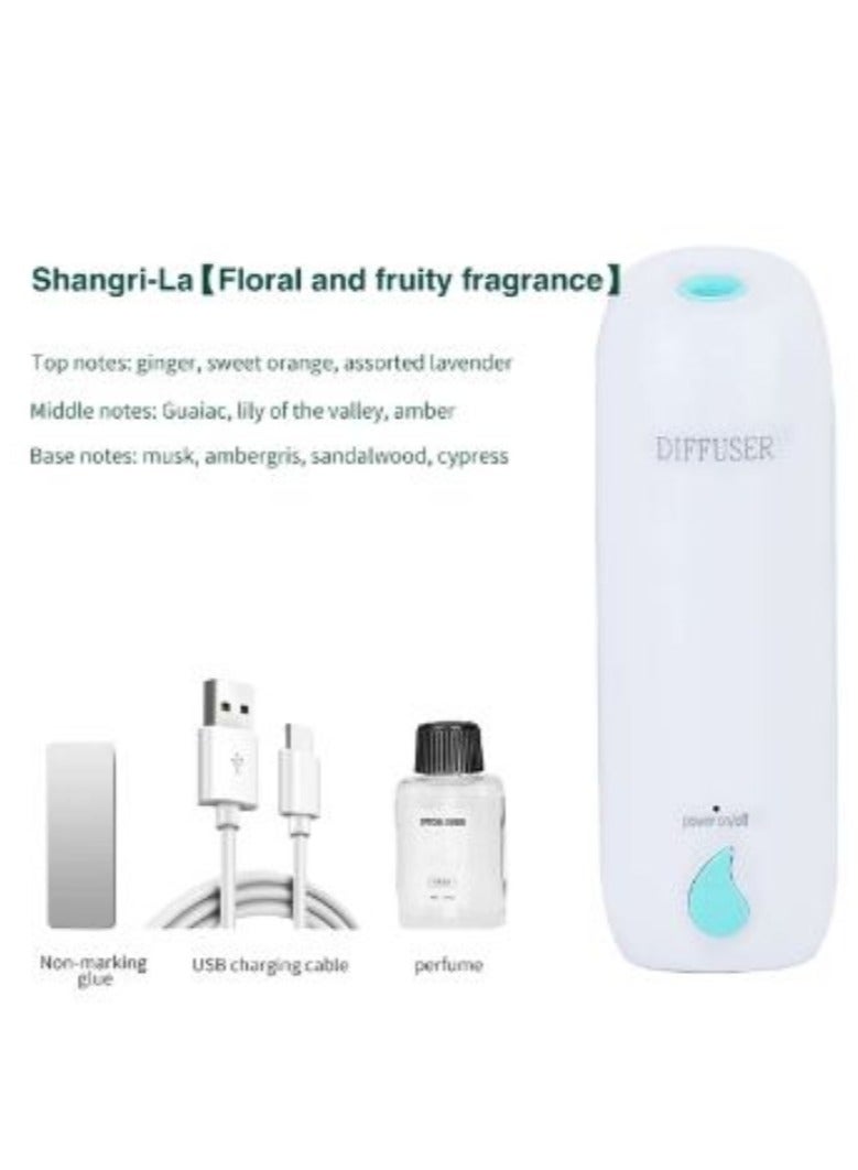 ارواق ناشر زيت عطري 100 متر مكعب 45 مل (شانغريلا/عطر الأزهار والفواكه) 3 أوضاع ناشر رائحة يعلق على الحائط عطر الغرفة المنزل المرحاض الفندق أجهزة تنقية الهواء المرطب - Image 1
