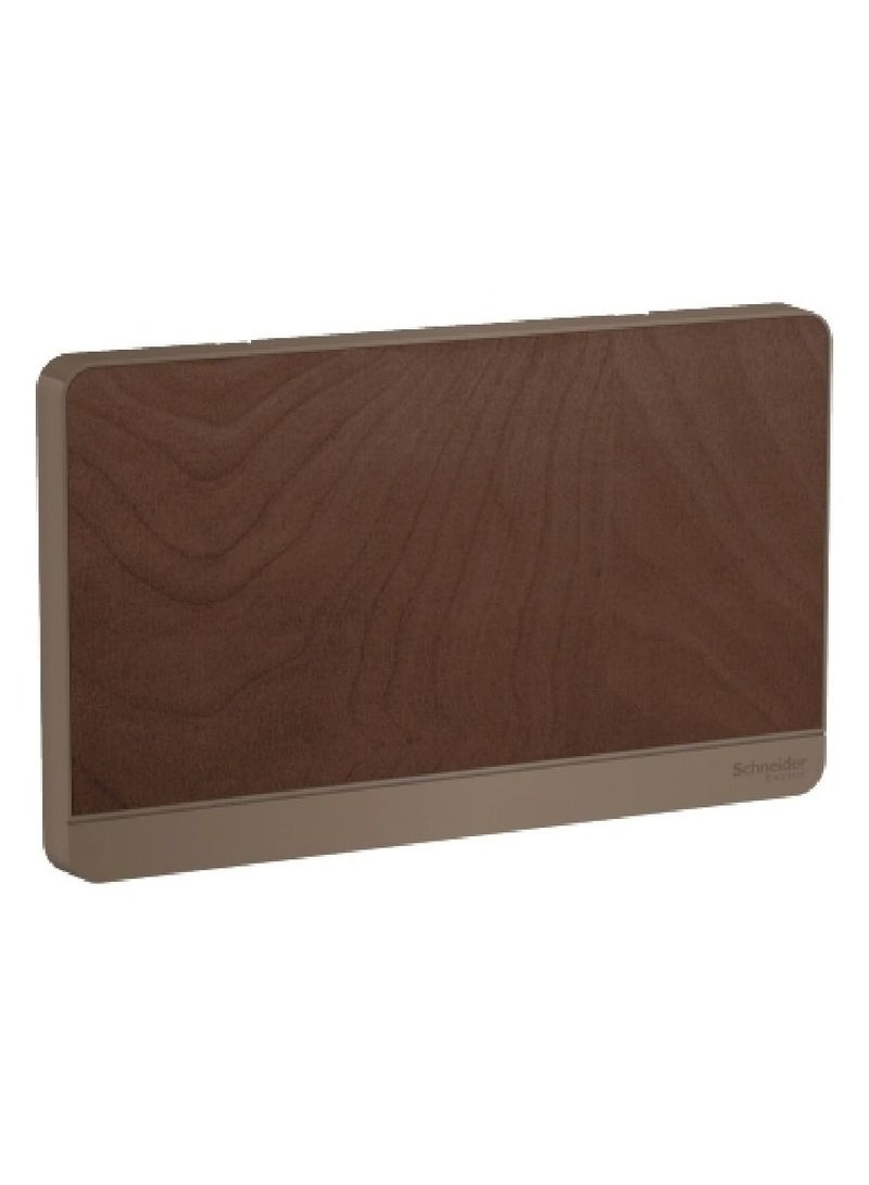 Schneider Electric Schneider Electric AvatarOn, 2G Blank Plate, Wood (Model Number-E8330TX_WD) 