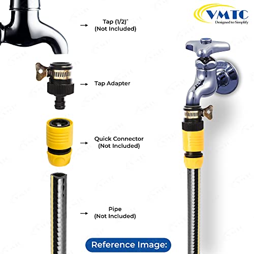 VMTC Heavy-Duty Tap Connector Pair for 1/2" Round Taps: Secure Connection, High-Pressure Resistant, Compatible with 1/2-inch Pipes - Image 5