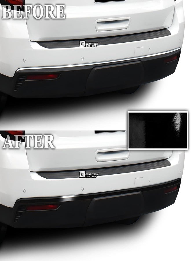 BOGAR TECH DESIGNS for GMC Yukon 2021-2025 Rear Bumper Chrome Delete Overlay, Gloss Black - Image 3