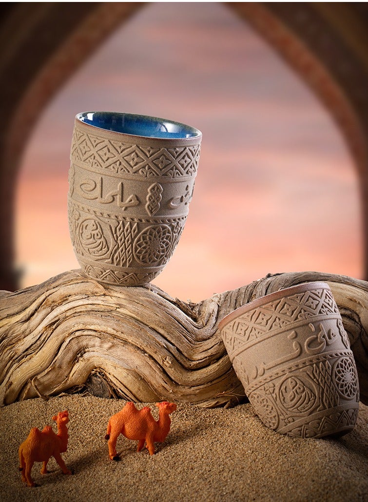 كأس تصميم فريد من نوعه ، فنجان قهوة دائم ، كوب شاي ، مناسب للمنزل وفي الهواء الطلق ، 1pc - Image 1