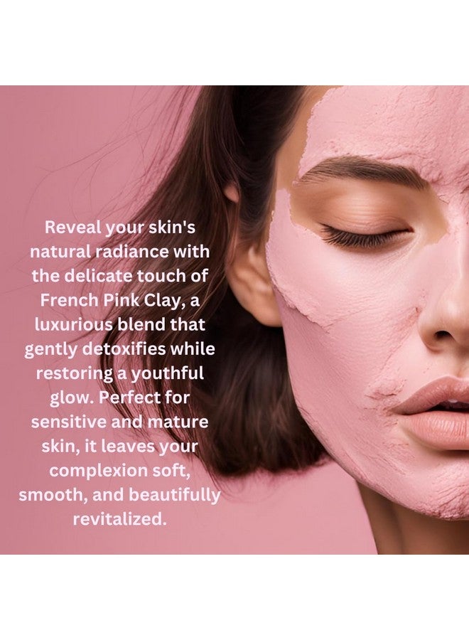 Heilen Biopharm French Pink Clay Powder For Supports Healthy Hydrated Skin - 200 g Pack of 1 - Image 5