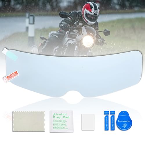 MIKANIX Bike Helmet Visor Anti Rain Film Screen Guard Tempered for Clear Visibility During Rainy Days - Image 1