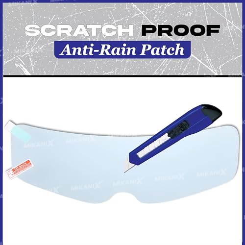 MIKANIX Bike Helmet Visor Anti Rain Film Screen Guard Tempered for Clear Visibility During Rainy Days - Image 4