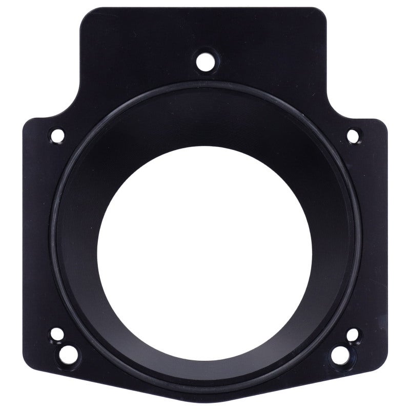LS1 Intake Manifold Adapter: 3.6 Inch Black Aviation-Grade Aluminum Alloy Plate - 3/4 Inch Thickness 3D Machined Maximize Airflow LS Throttle Body Adapter for LS1 LS2 LS6 LS3 LS7 LS4 SX GM Gen III LS - Image 4