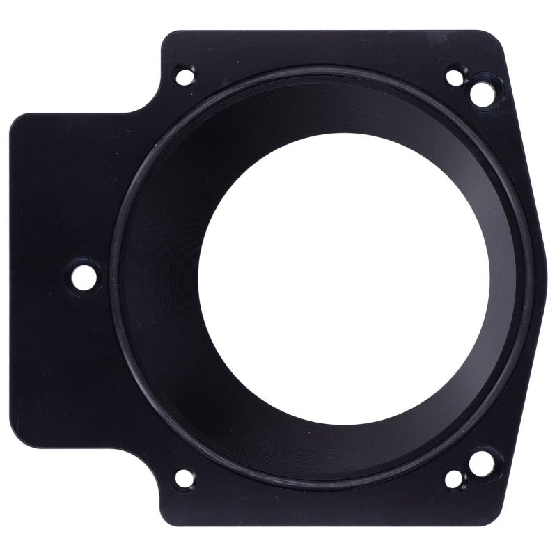 LS1 Intake Manifold Adapter: 3.6 Inch Black Aviation-Grade Aluminum Alloy Plate - 3/4 Inch Thickness 3D Machined Maximize Airflow LS Throttle Body Adapter for LS1 LS2 LS6 LS3 LS7 LS4 SX GM Gen III LS - Image 3