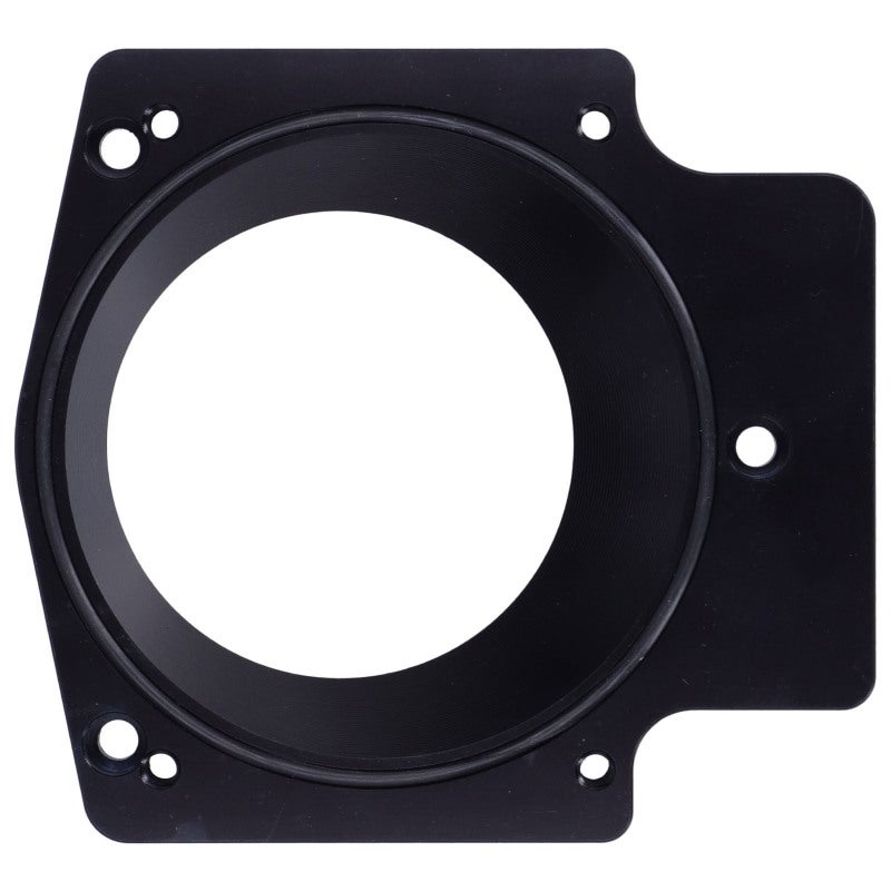 LS1 Intake Manifold Adapter: 3.6 Inch Black Aviation-Grade Aluminum Alloy Plate - 3/4 Inch Thickness 3D Machined Maximize Airflow LS Throttle Body Adapter for LS1 LS2 LS6 LS3 LS7 LS4 SX GM Gen III LS - Image 5