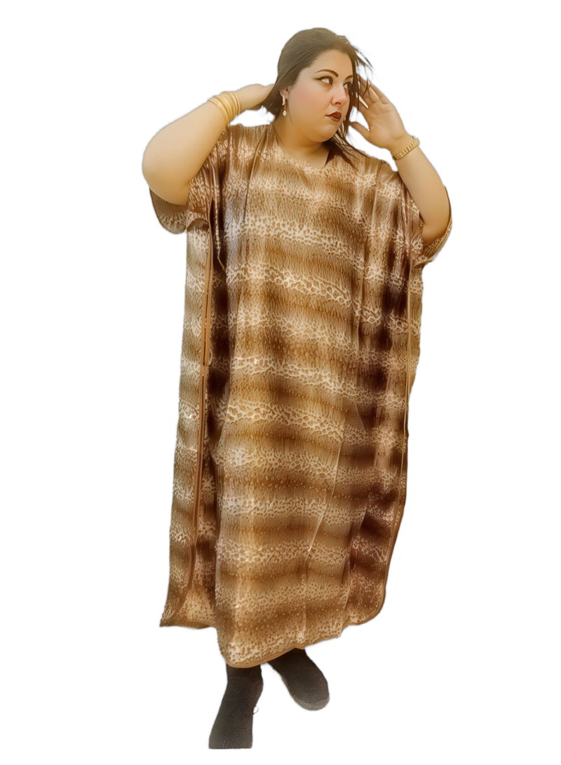 Al Khaleej ARABIAN FARASHA MAXI FOR WOMEN IN SILKY CLOTH 