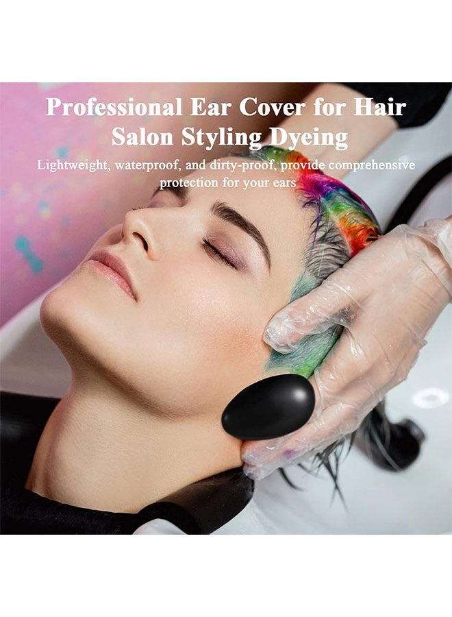 جيوستوس 6pcs أسود مهني الشعر سالون أذن أذن منصات أذن أذن واقي الأذن تصفيف الشعر تلوين الأذن الأذن - Image 3