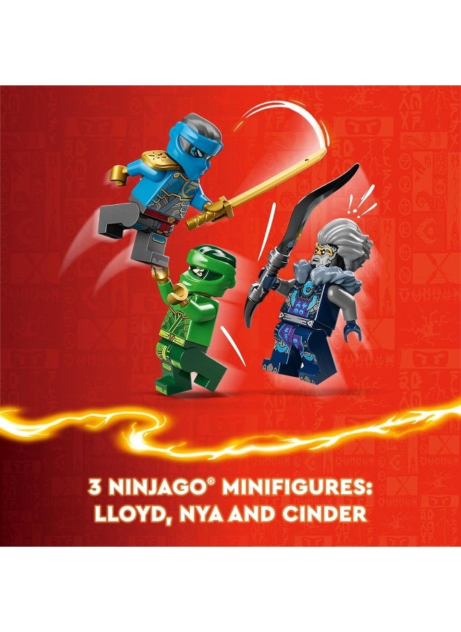 LEGO - LEGO NINJAGO Lloyd’s Elemental Power Mech Customizable Battle Toy with 3 Ninja Action Figures - Image 1
