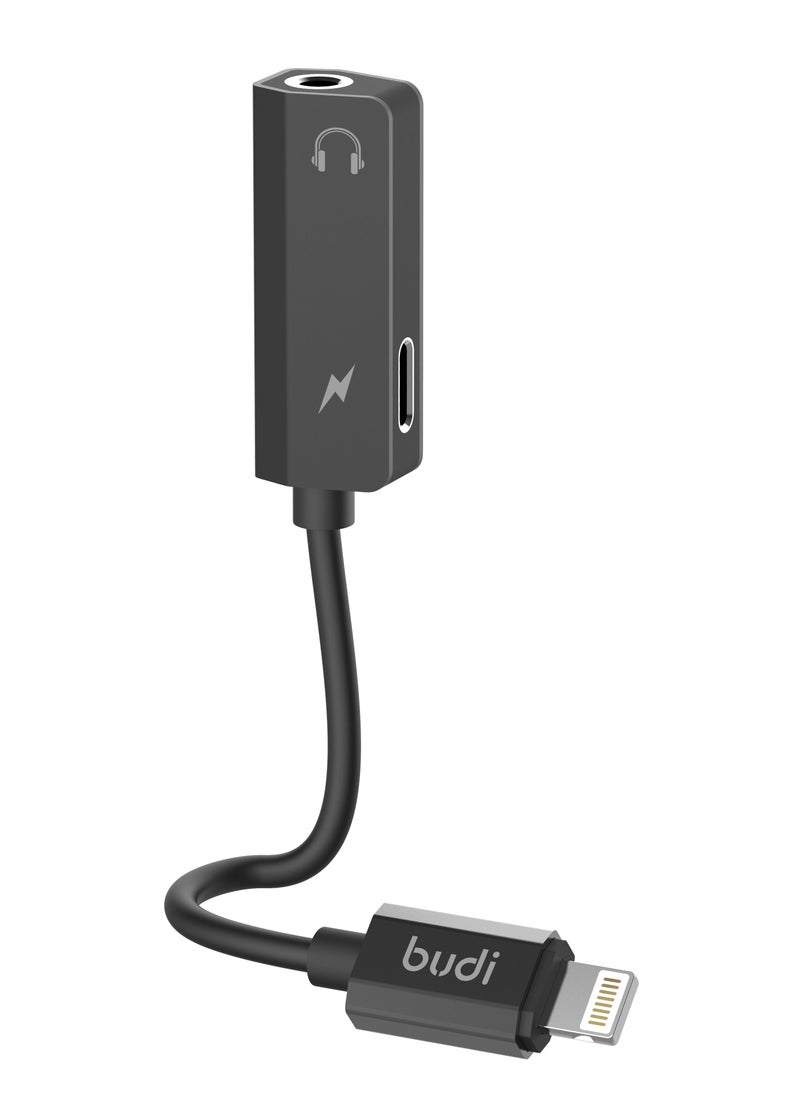 budi - Lightning to 3.5mm Headphone Jack and Charging Adapter 139D - Image 1