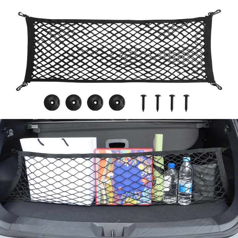 شبكة تخزين الأمتعة الخلفية للسيارة MARCHFA متوافقة مع 2024 2025 2026 سوبارو إمبريزا وكروسستريك ملحقات تنظيم التخزين شبكة