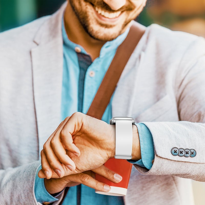 Premium Elastic Silicone Sports Adjustable Strap For Apple Watch 44 45 46 49mm S10 S11 Unisex Classic Fashion Design White Ideal Gift - Image 5