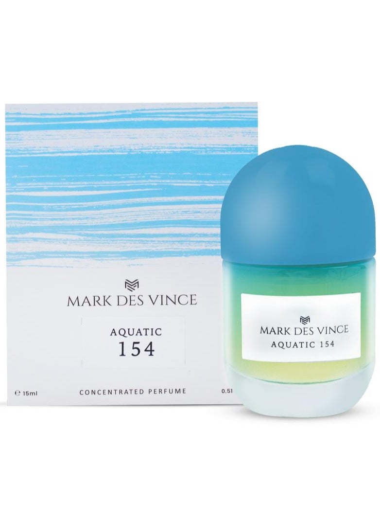 MARK DES VINCE - Mark Des Vince Aquatic 154 Concentrated Perfume 15ML  For Unisex - Image 1