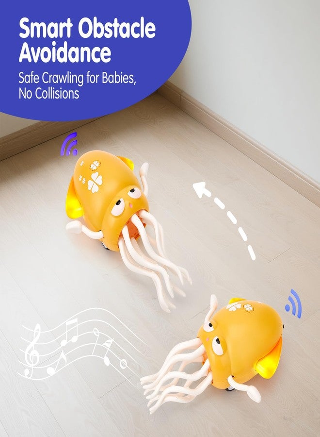 hahaland Dancing Octopus Baby Toys, Magic Musical Crawling Tummy Time Toy, Toddler Sensory Toys for 3 4 5 6 Year Old Boy Girl Birthday Gifts, Funny Squid with Led Light & Music - Image 4