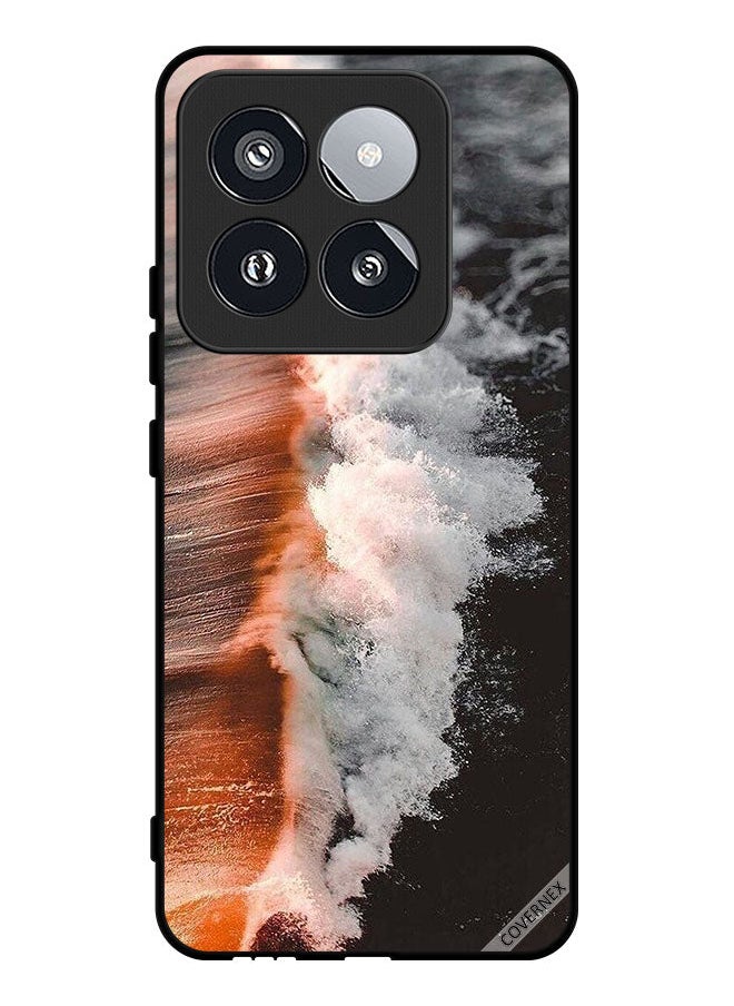 Covernex Protective Case Cover For Xiaomi 14 Pro Sea Water Wave  - Image 1