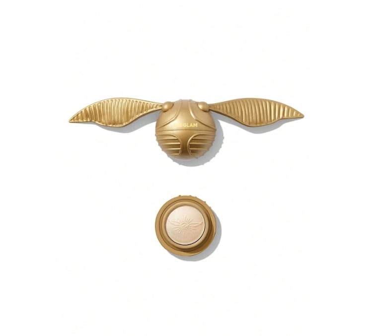 Gold Light Powder with Angel Wing Brush, Multicolor Set