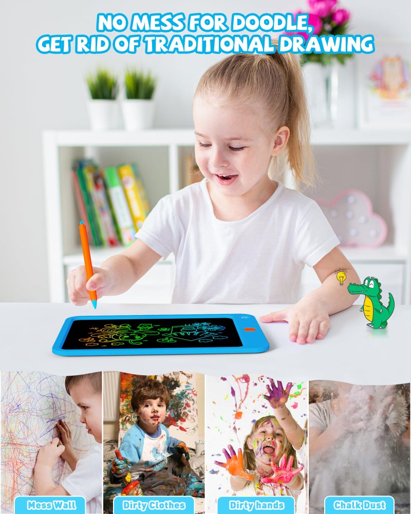 KOKODI LCD Writing Tablet for Kids 10 Inch, Kids Toys for 3 4 5 6 7 8 Years Old Boys and Girls, Colorful Doodle Board, Gift for Toddler Age 3-12 Years, Memo Board, Drawing Pad with Pen - Image 4