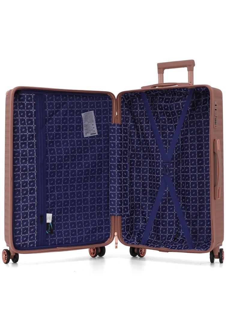 DILIXI Hardside Luggage Trolley Bag 5 Pieces set,Rose Gold (BC-12,S-20,M-24,L-28,XL-32 Inch) - Image 3