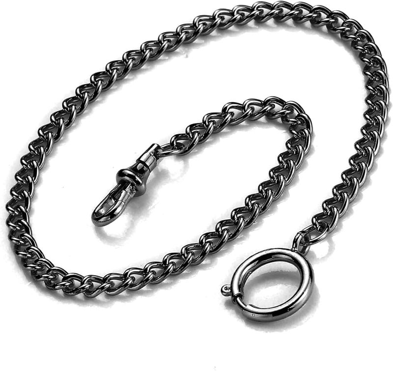 BoShiYa Pocket Watch Chain Gold/Silver Vintage Metal Alloy Albert Vest Lobster Clasps Chain Link - Image 1