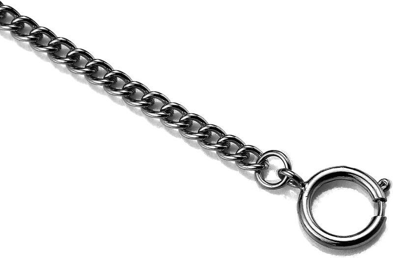 BoShiYa Pocket Watch Chain Gold/Silver Vintage Metal Alloy Albert Vest Lobster Clasps Chain Link - Image 4