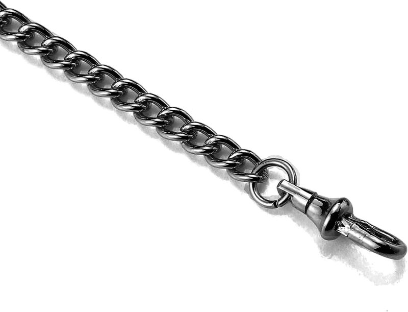 BoShiYa Pocket Watch Chain Gold/Silver Vintage Metal Alloy Albert Vest Lobster Clasps Chain Link - Image 3
