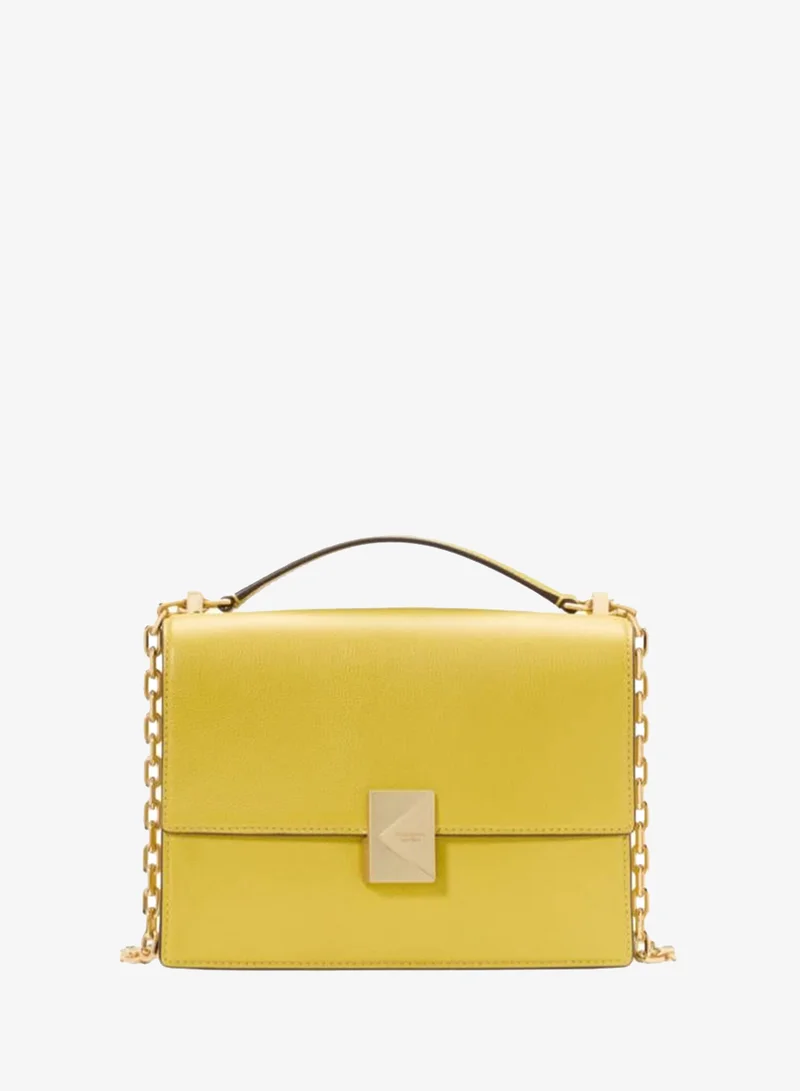 كيت سبيد Deco Pebbled Leather Chain Shoulder
