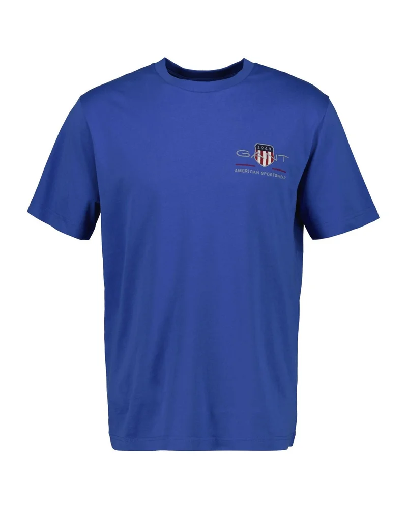 GANT  Gant Regular Fit Archive Shield Embroidered Short Sleeve T-Shirt for Men | Best Price UAE