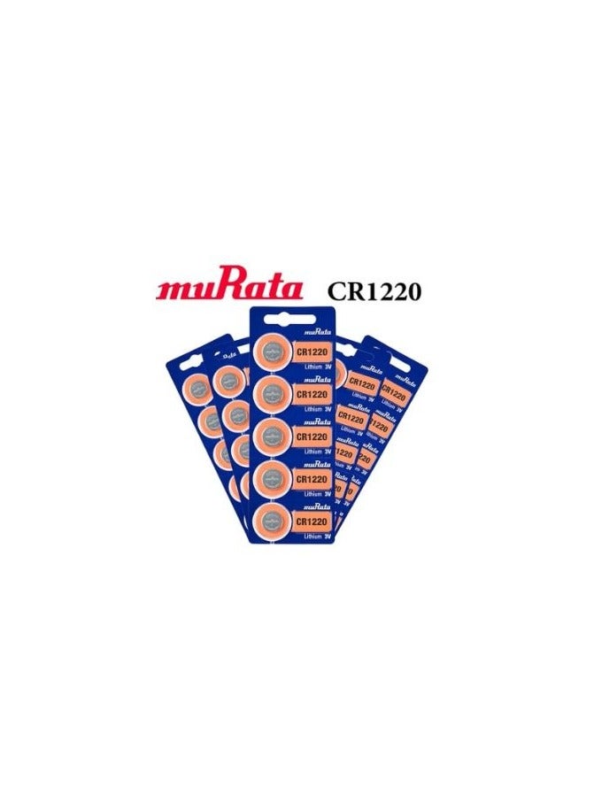 25-Pieces CR1220 Murata Lithium 3V  Batteries