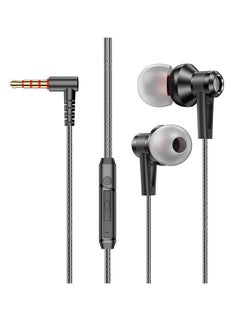 Generic L-shaped elbow in-ear gaming headphones specially designed for gaming (black)  - Image 1