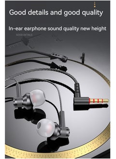 Generic L-shaped elbow in-ear gaming headphones specially designed for gaming (black)  - Image 2