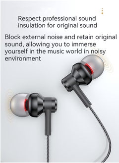Generic L-shaped elbow in-ear gaming headphones specially designed for gaming (black)  - Image 4
