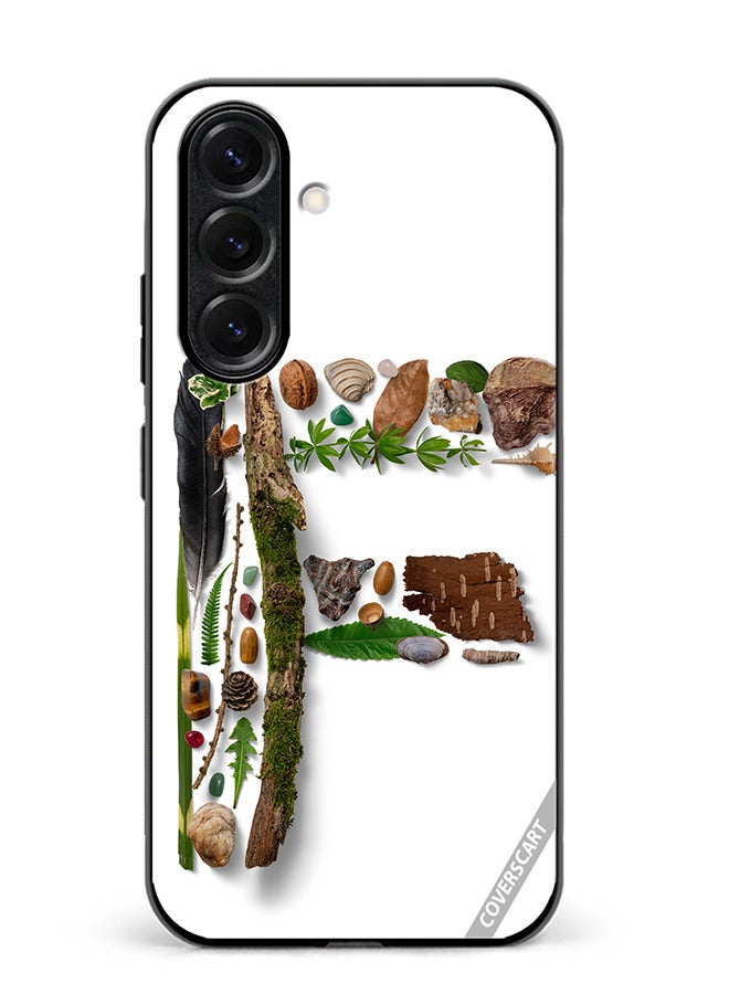 Protective Case Cover For Samsung Galaxy S25 Plus Alphabet F Design Multicolour