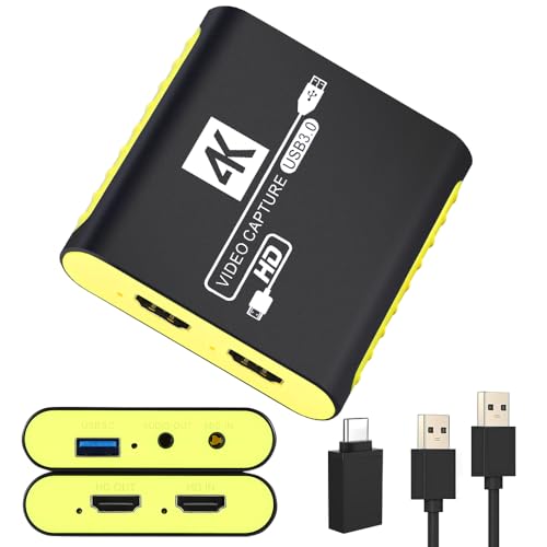 SUDTREEV Capture Card for Nintendo Switch 2, Switch 1, OLED, Steam Deck, PS4, PS5, Xbox, USB3.0 1080P 60FPS Streaming, 4K@30Hz HDMI Passthrough, Plug and Play, Compatible with OBS,YouTube,TikTok, Mac,Windows - Image 1