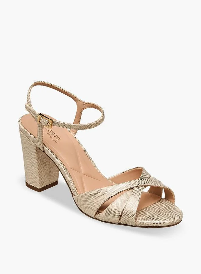Celeste Women Block Heel Ankle Strap Sandals