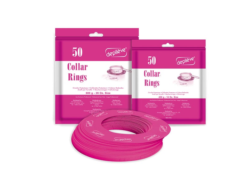 Depileve Wax Warmer Collars Wax Pot Collars 14 oz Pack of 50