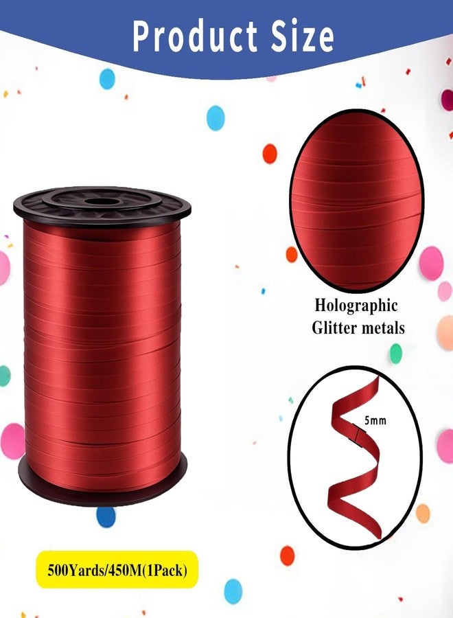 WFAUIBR 500 Yard Premium Red Curling Ribbon, 3/16" Curling Ribbon for Gift Wrapping, Balloon Ribbon, Balloon String, Party Birthday Wedding Decoration, Art Crafts - Image 2